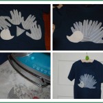 2 Hedgehog hand applique t-shirt