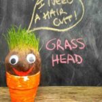 grass head, crafts for kids