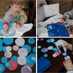 1 painting snowflakes