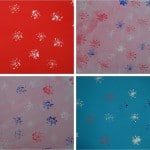 2 snowflake prints