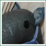 Stick horse detail