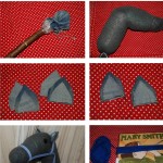 step by step DIY sock stick horse