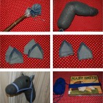 step by step DIY sock stick horse
