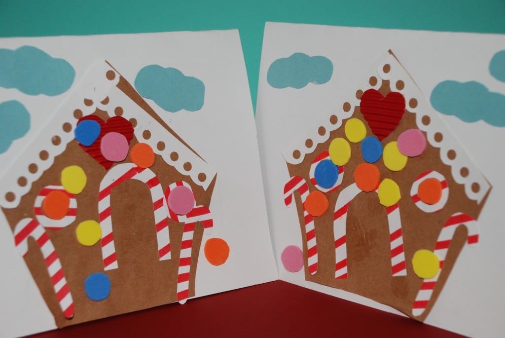 Kids Get Crafty - Knusper Knusper Knäuschen (or Gingerbread Thank You Cards) - Red Ted Art's Blog