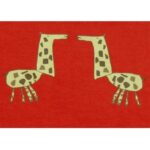 Giraffe Pyjamas (Size 12-18m, Colour Bus Red)