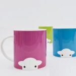 cute peep mug  fine English bone china  herdy