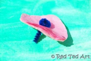 tissue paper flower