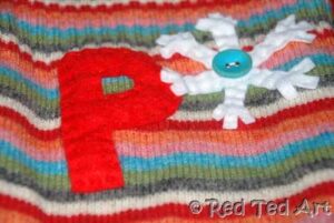 no knit christmas stocking
