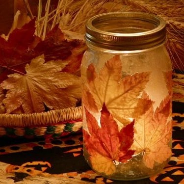 Fall Craft Ideas on Autumn Crafts Leaf Jar