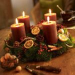 orangenscheiben bateln adventskranz