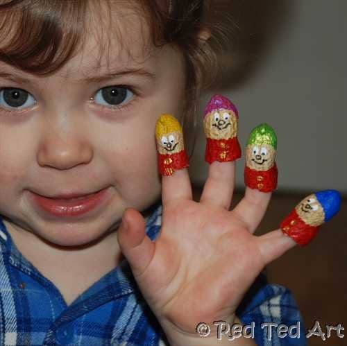 peanut finger puppets