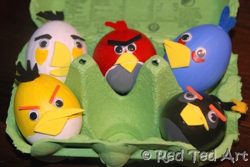Quick Craft Post: Angry Birds Eggs Craft - Red Ted Art's Blog ...