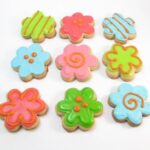 spring flower cookies