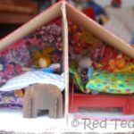 dolls house decoupage walls