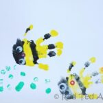 handprint alphabet b