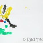 handprint alphabet b
