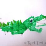 handprint crafts crocs