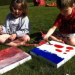 painting with kids