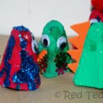 egg carton puppets