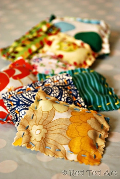 lavender bags sewing with kids
