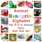 Charming handprint alphabet crafts from Red Ted Art