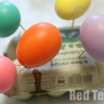 Colouring Brown Eggs for Easter