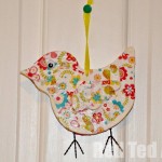 Decoupage bird