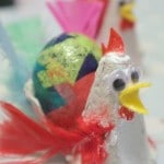 Egg Carton Hens for Easter