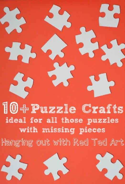 10+ Puzzle Craft Ideas - Red Ted Art's Blog
