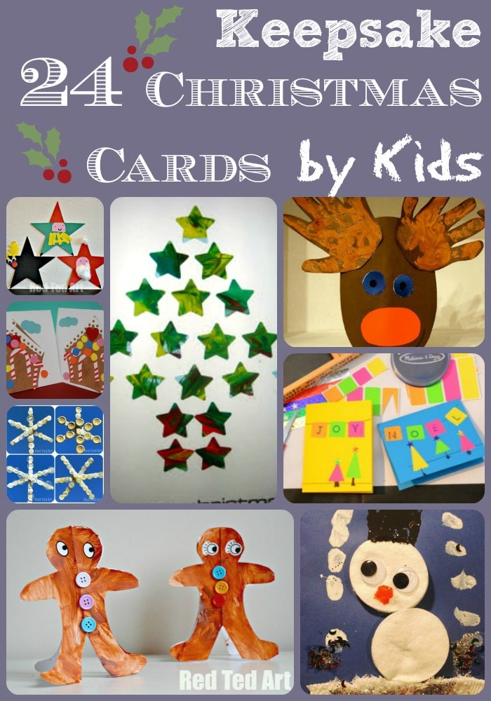 Christmas Card Ideas for Kids - Red Ted Art's Blog