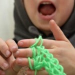 Finger knitting for kids easy