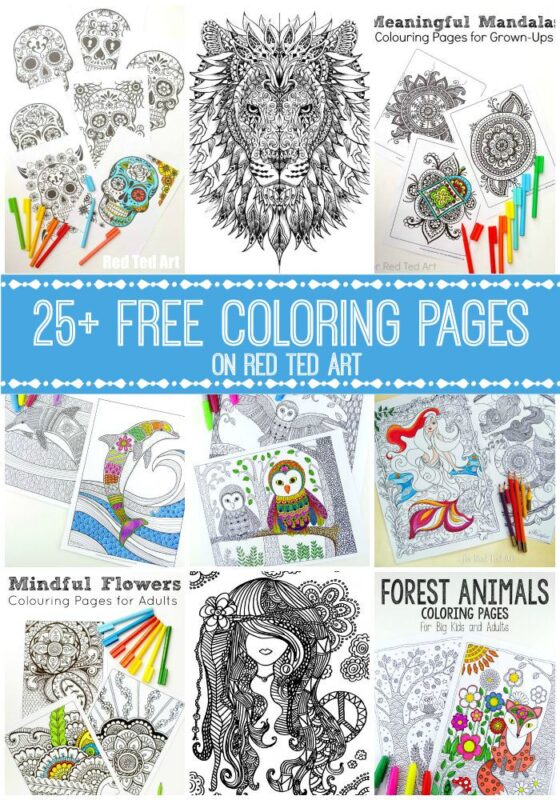 Free Coloring Pages for Adults - check out this fantastic set of Colouring Pages for Grown Ups. So many different themes and ideas to choose from. The lion is simply AWESOME!
