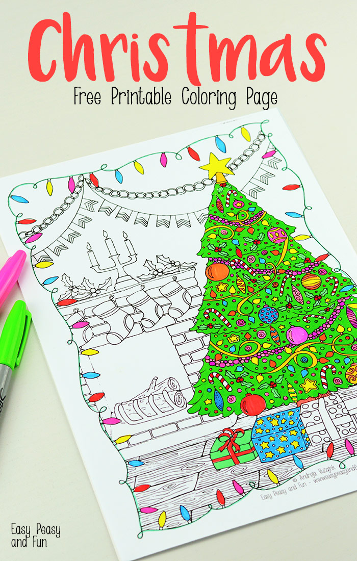 Detailed-Christmas-Coloring-Page1 - Red Ted Art's Blog