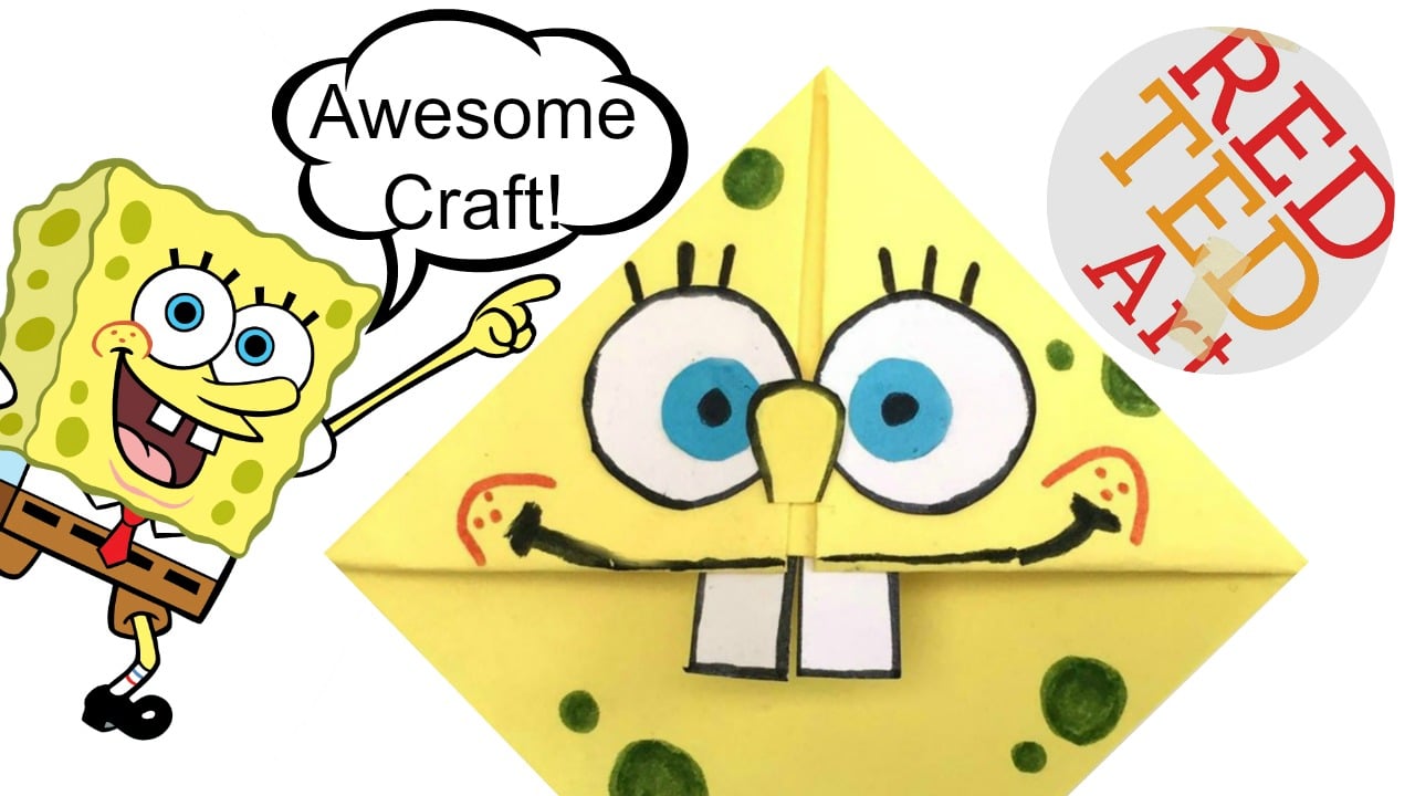 Spongebob Crafts Corner Bookmarks Red Ted Art's Blog
