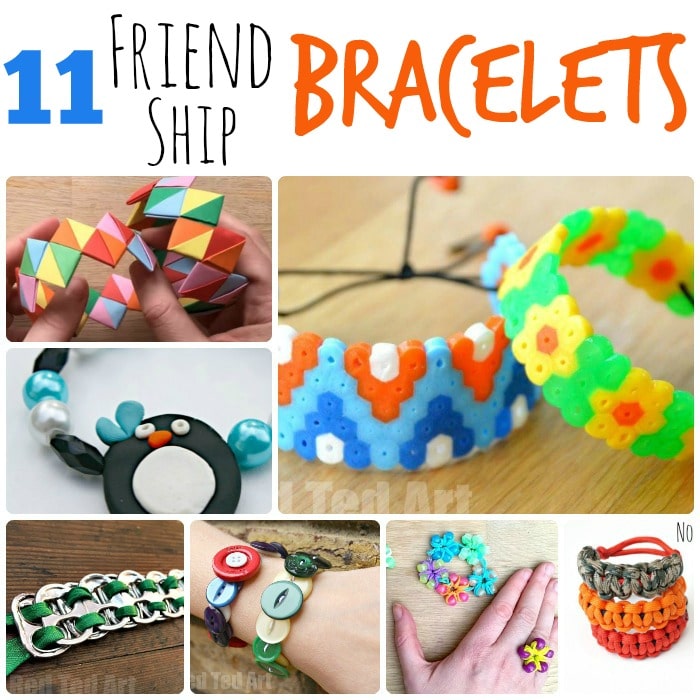11 Friendship Bracelets. These are great for Summer Camp or for making and sending to your friends over the long summer holidays!