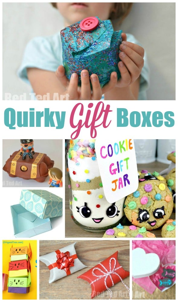 Over 15 Quirky Gift Box ideas for kids to make and enjoy! Great for individual gifts or party ...