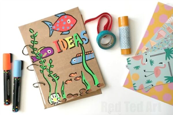 DIY Journal How To (Smash Book, Art Journal, Sketchbooks) - Red Ted Art ...