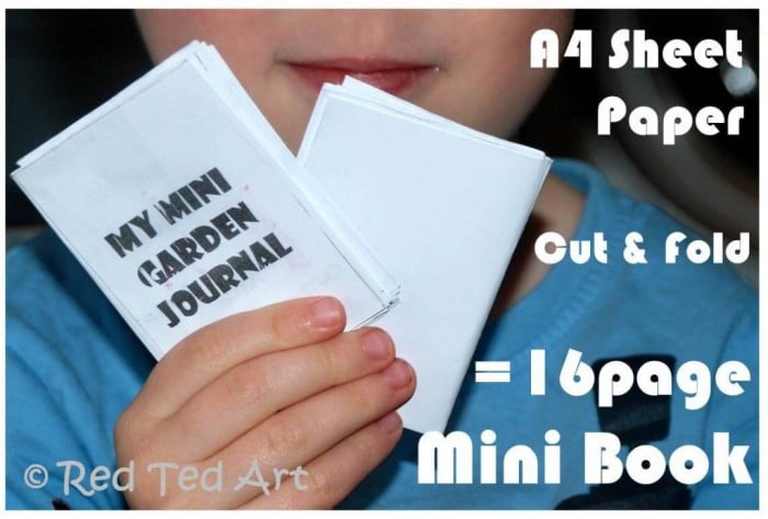 Kids Crafts: Making Mini Books & Garden Journals