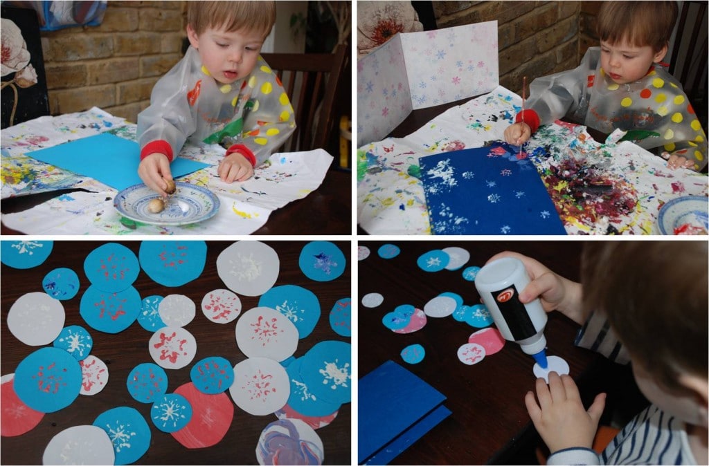 1 painting snowflakes