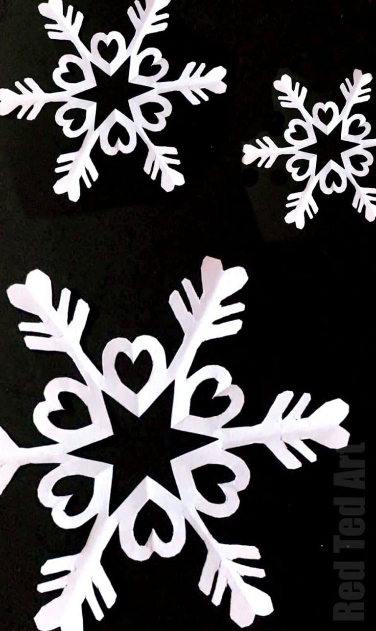 Paper Snowflakes - Six Pointed Snowflakes