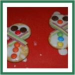 Snowman Cookie (red ted art)