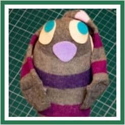 Easy BUNNY CRAFTS: sock bunny