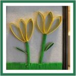toile roll flowers