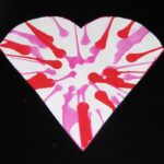 spin art heart