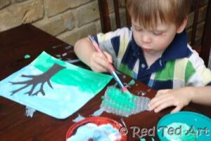 painting the four seasons with kids painting the four seasons with kids