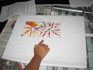 spin art tshirt