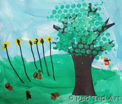 Kids Craft: Summer Picture Craft (Calendar Project)