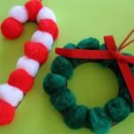 Christmas Crafts pom poms christmas craft ideas kids