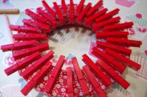 Peg Chirstmas Wreath