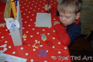 cereal box shadow puppet